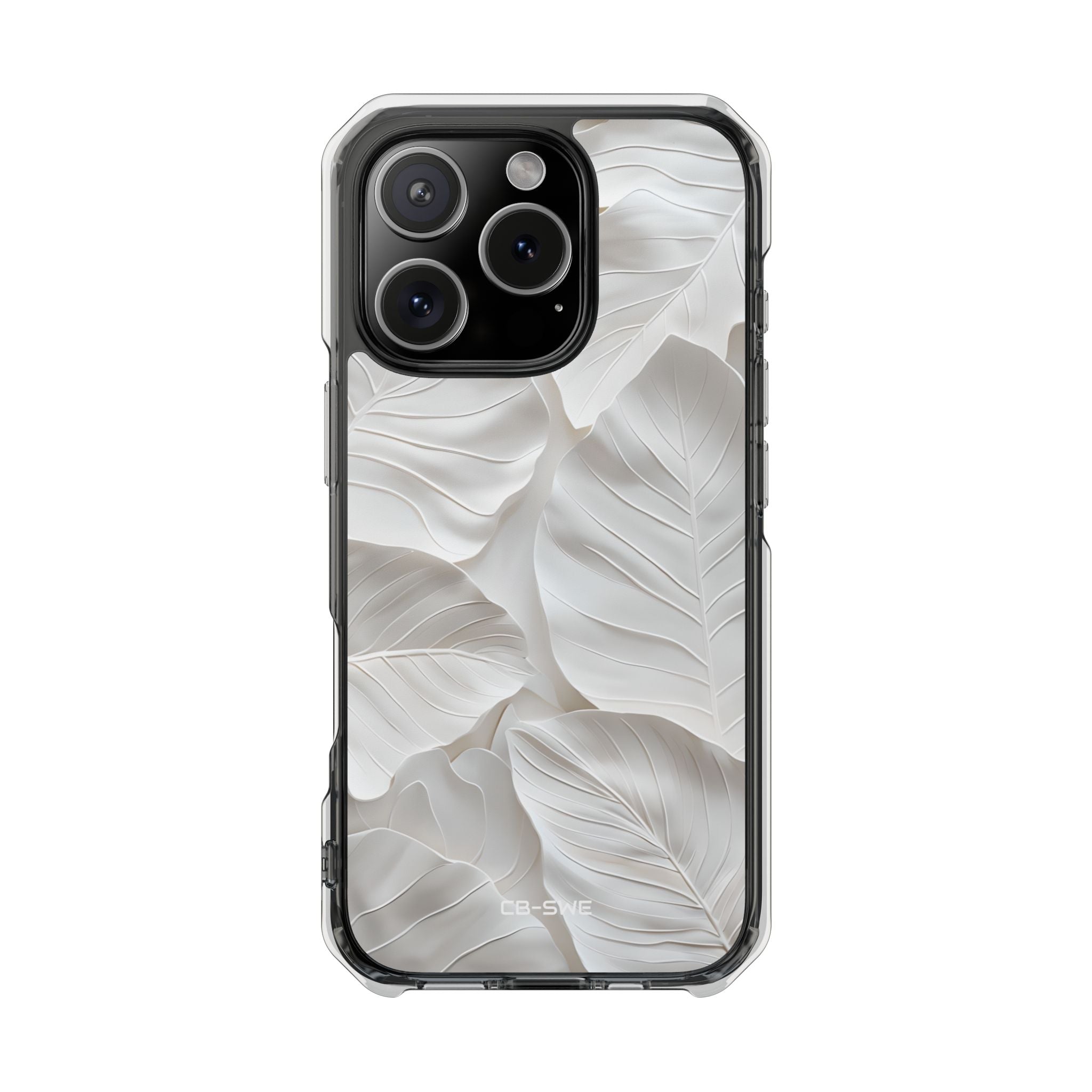 Elegant Leaf Relief iPhone Case - Impact