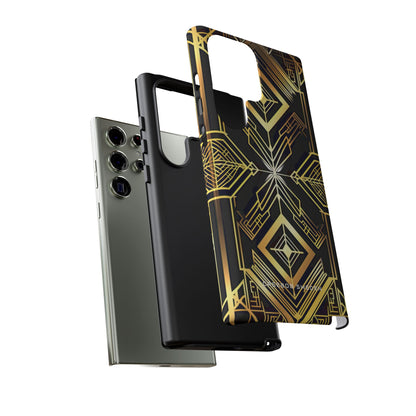 Golden Geometric Opulence Samsung S23 - Tough Phone Case