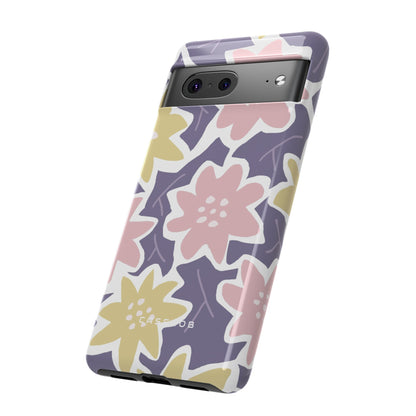 Purple Happy Flower - Protective Phone Case