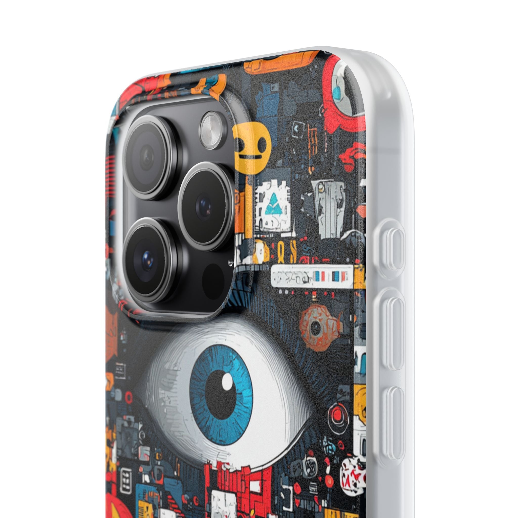 Digital Eye Blue iPhone 15 Pro Case - Soft