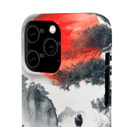 Zen Harmony: Japanese Serenity in Motion iPhone 14 - Slim Phone Case