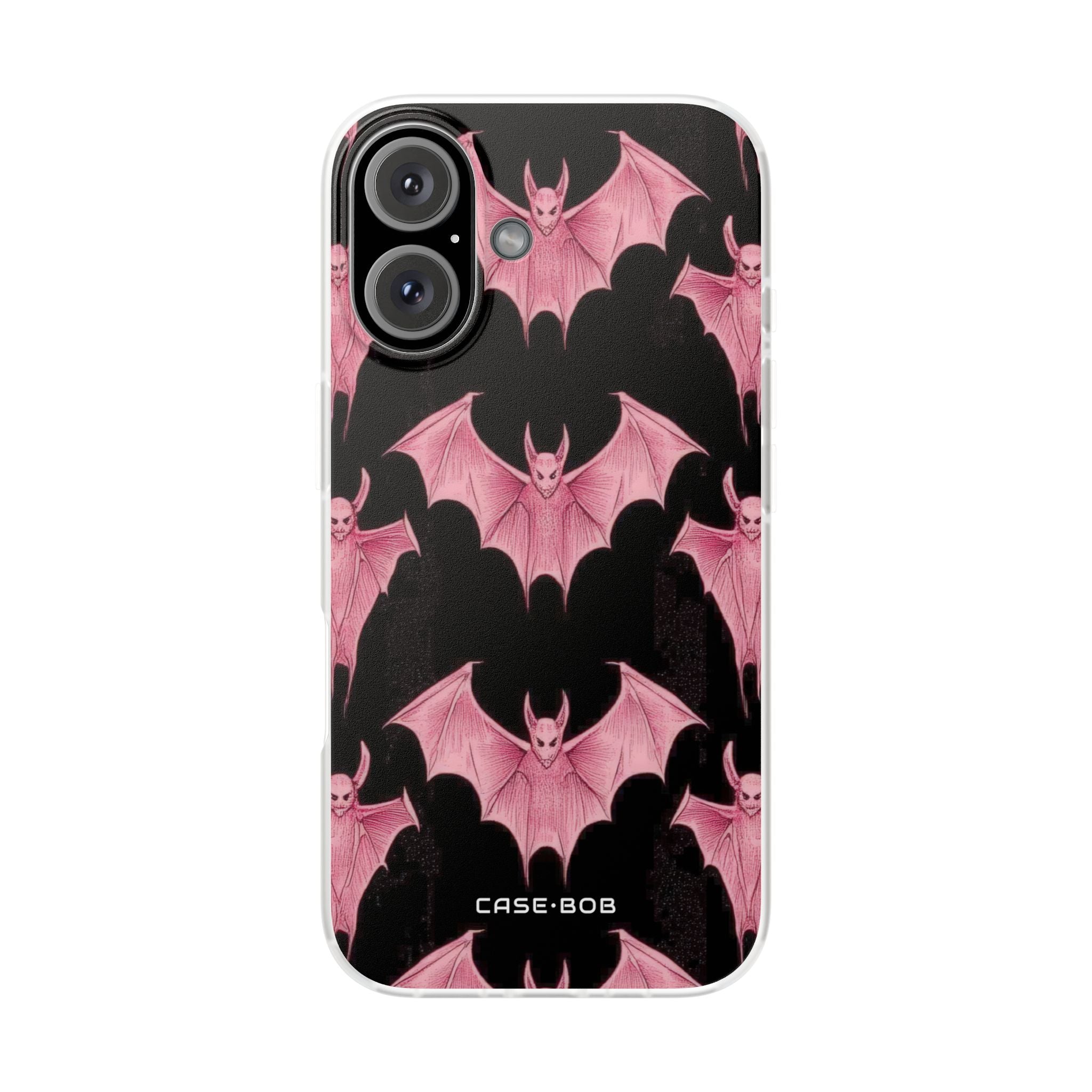 Pink Batwave iPhone 16 Case - Soft