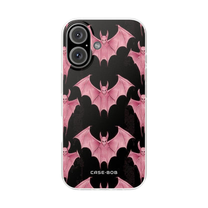Pink Batwave iPhone 16 Case - Soft