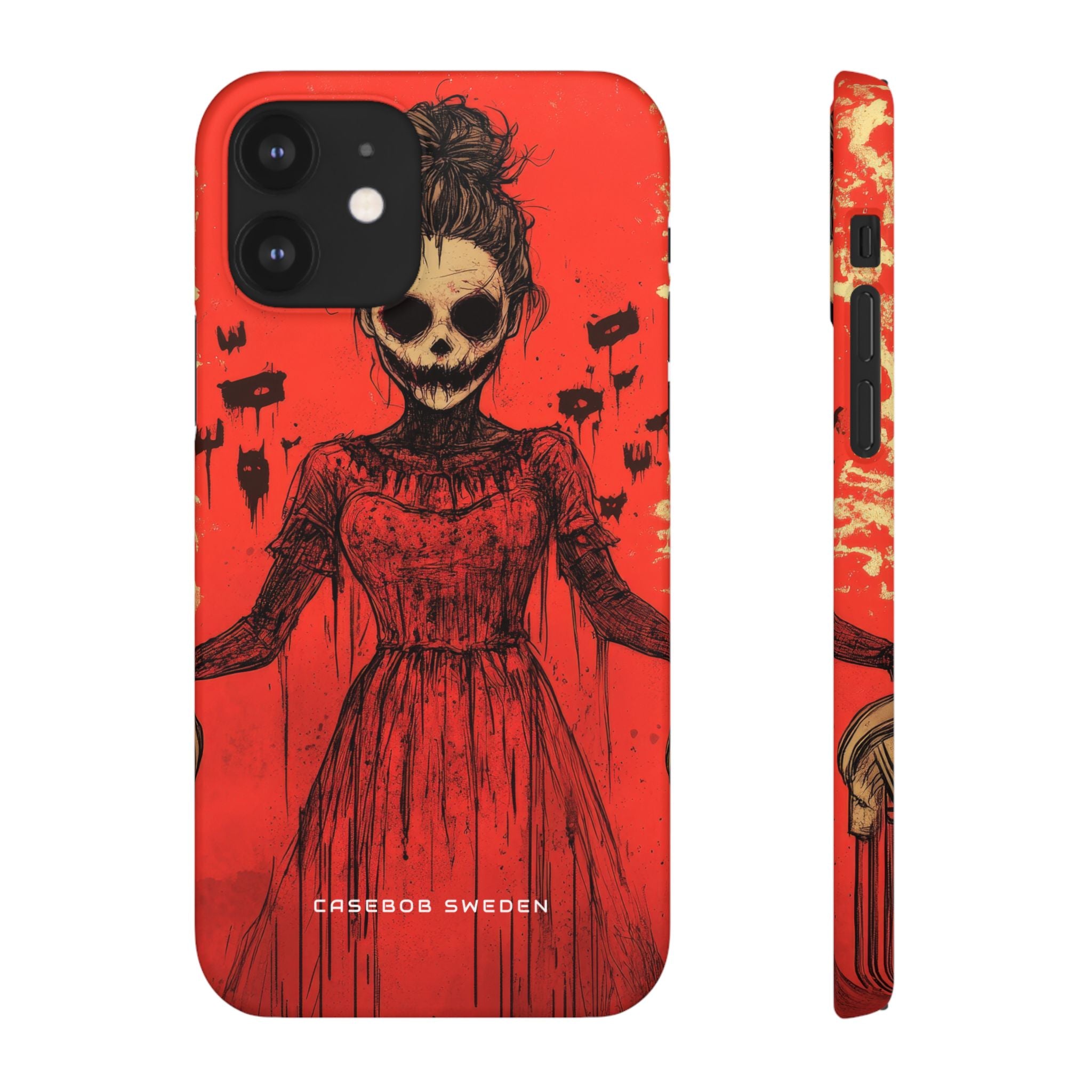 Haunting Scarlet Descent iPhone 12 - Slim Phone Case