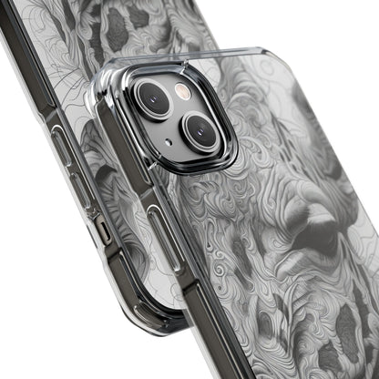 Swirling Giraffe Art iPhone 14 - Impact Clear+