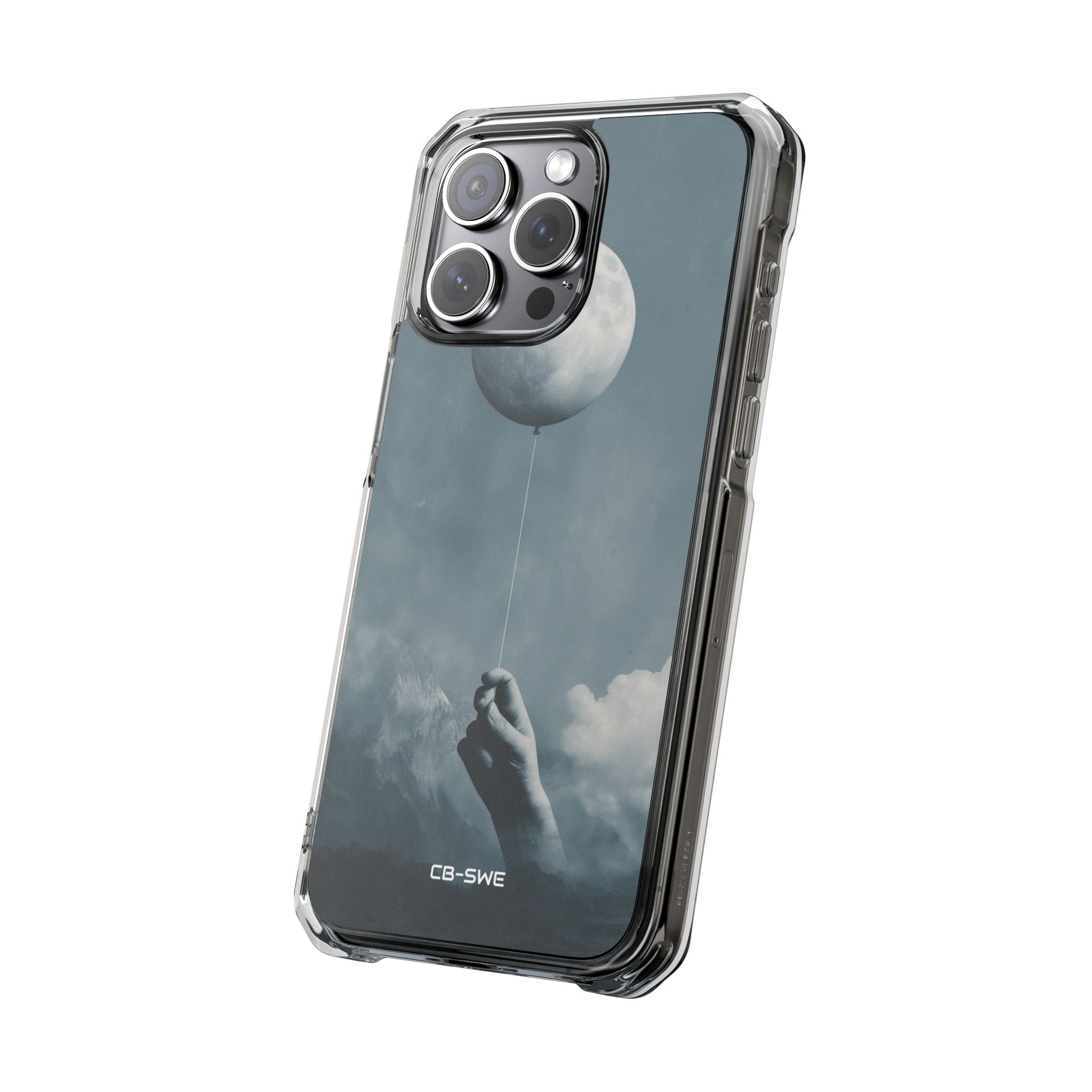 Moon Cradled Softly iPhone Case - Impact
