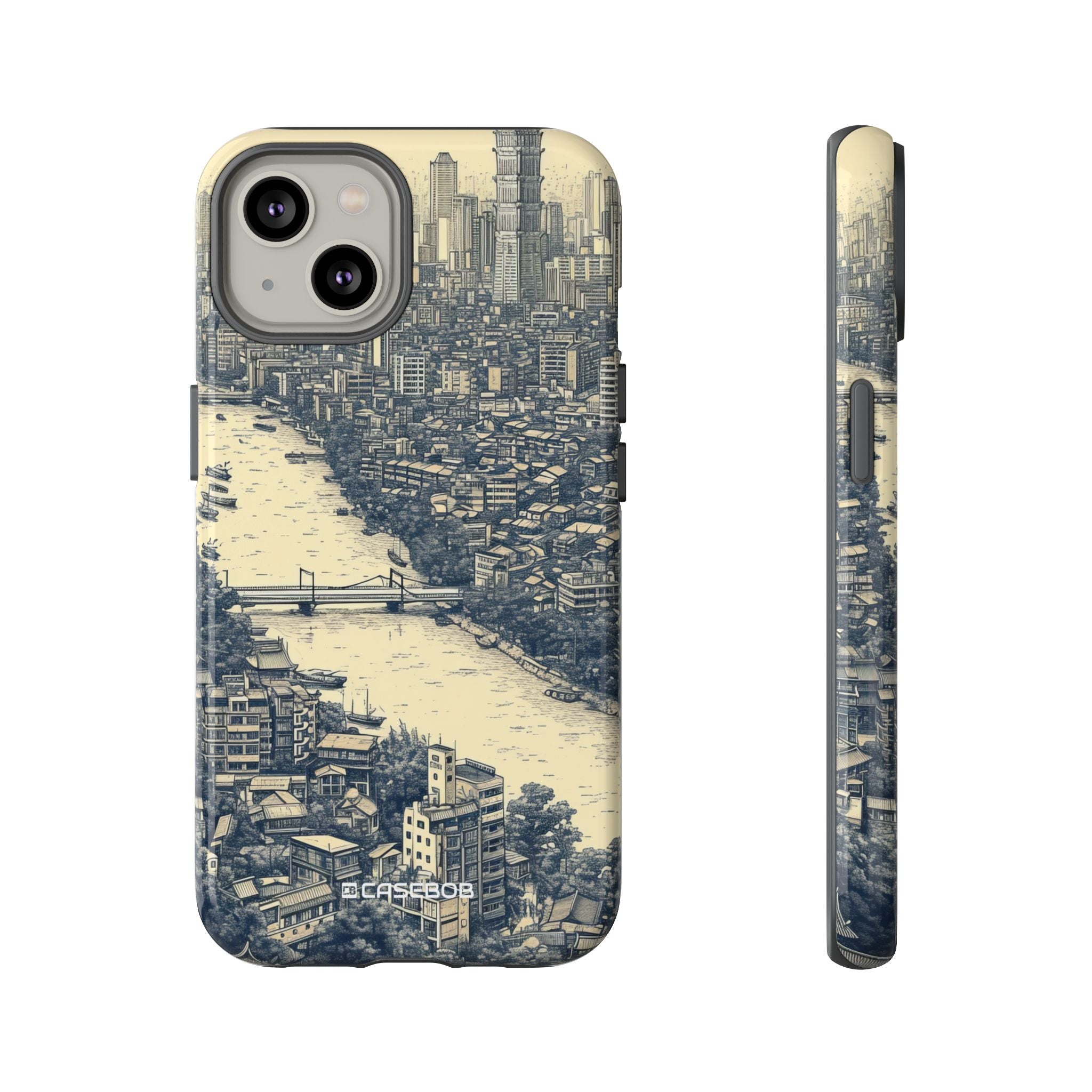 Nostalgic Metropolis | Protective Phone Case for iPhone