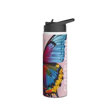 Vibrant Monarch - Stainless Steel Water Bottle