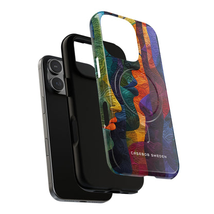 Harmonized Faces and Nature Fusion iPhone 16 | Tough+ Phone Case