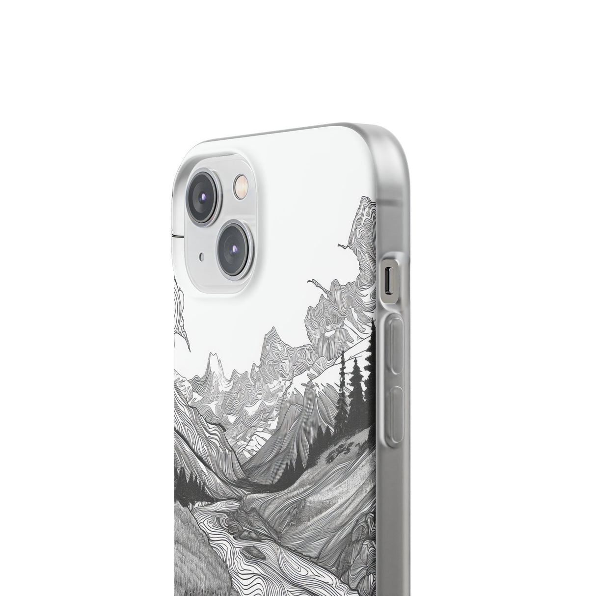 Monochrome Serenity | Flexible Phone Case for iPhone