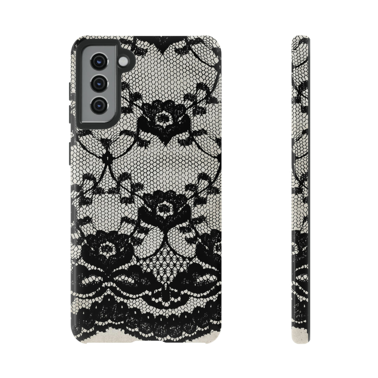 Lilrunge Gothic Flower - Protective Phone Case