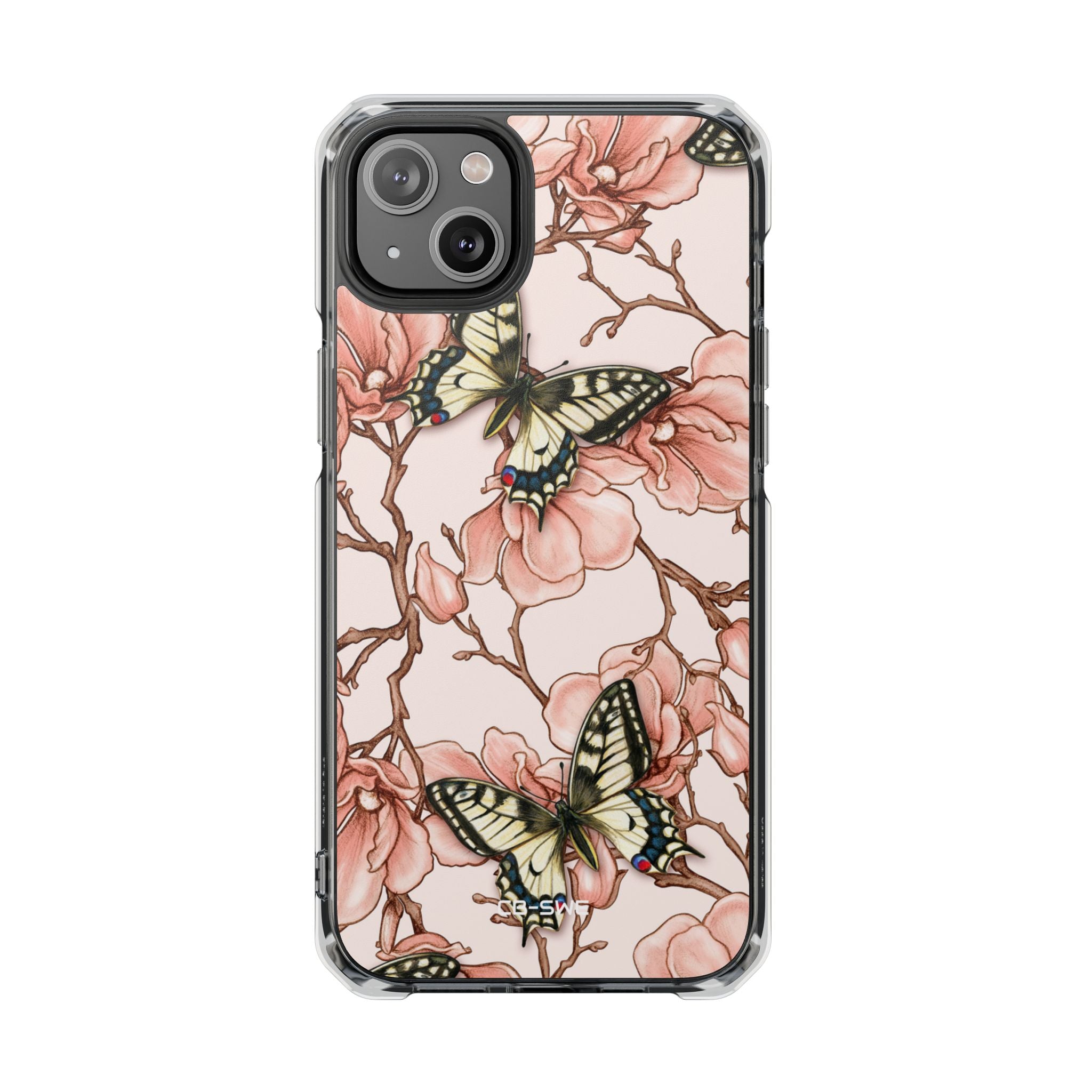Butterflies and Magnolias Harmony iPhone Case - Impact
