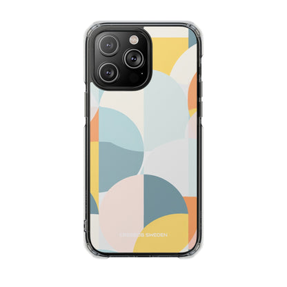 Abstract Geometric Calm - Clear Impact iPhone 14 Phone Case