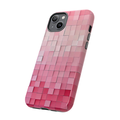 Pink Gradient Mosaic - Protective Phone Case