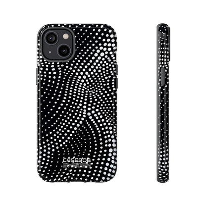 Waves of Dots iPhone 14 - Tough