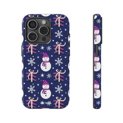 Snowmen Gift Giving - iPhone Case