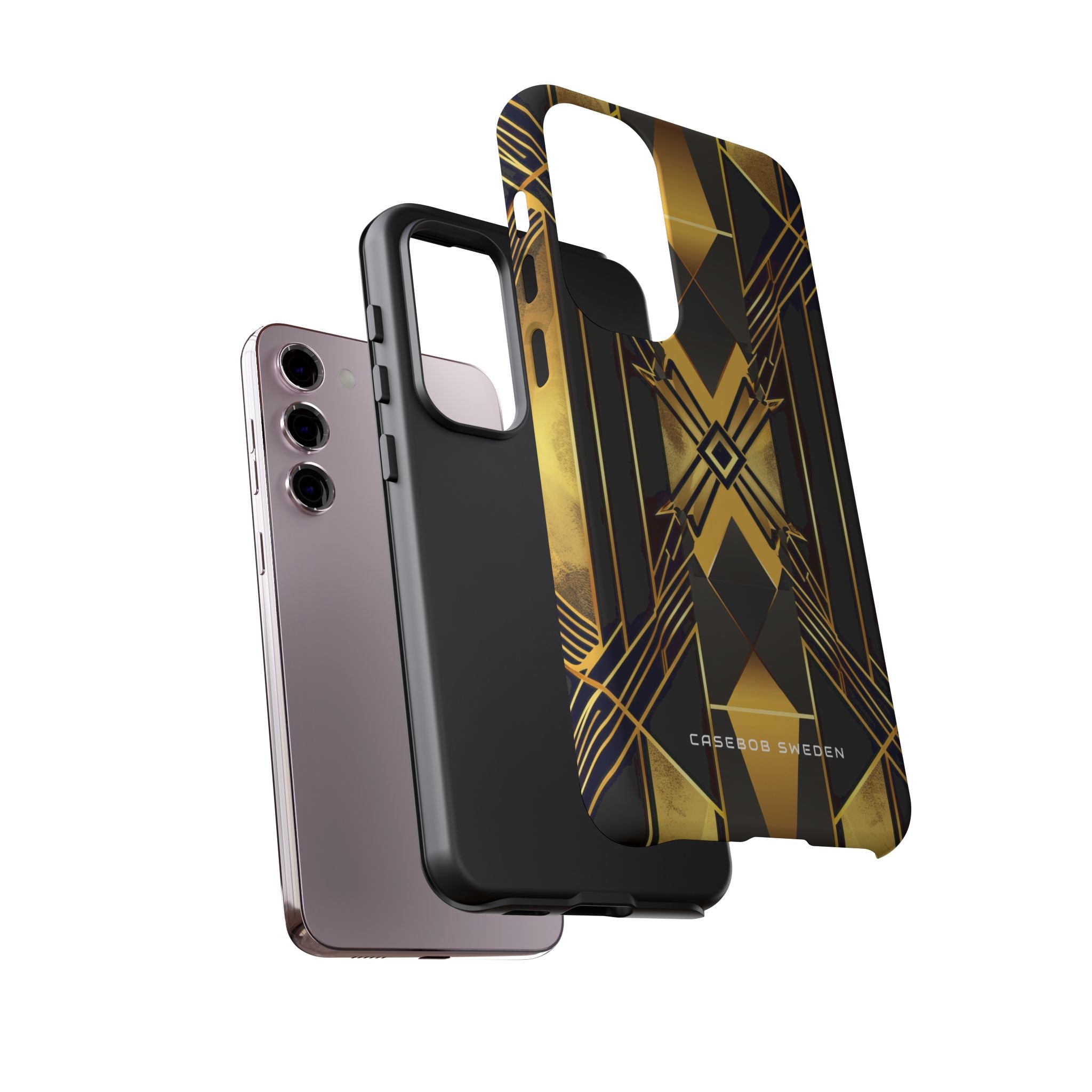 Golden Geometric Elegance Samsung S23 - Tough Phone Case