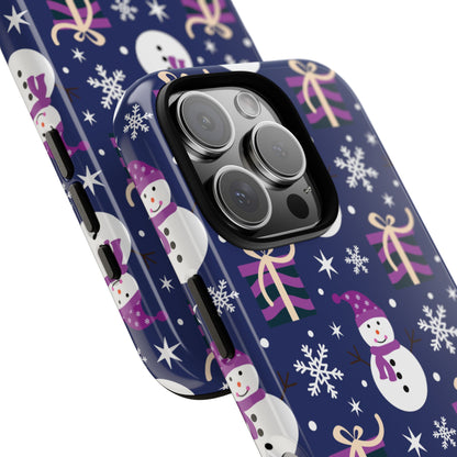 Snowmen Gift Giving - iPhone Case