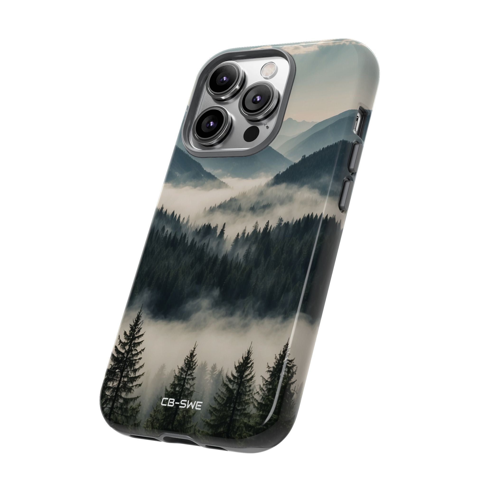 Misty Forest Embrace - iPhone Case