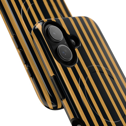 Golden Stripes iPhone 17 Case - Tough+