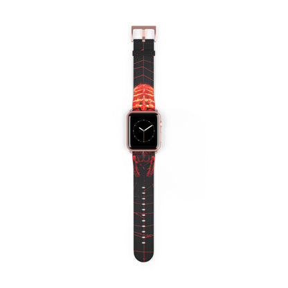 Crimson Spiderweb - Watch Band