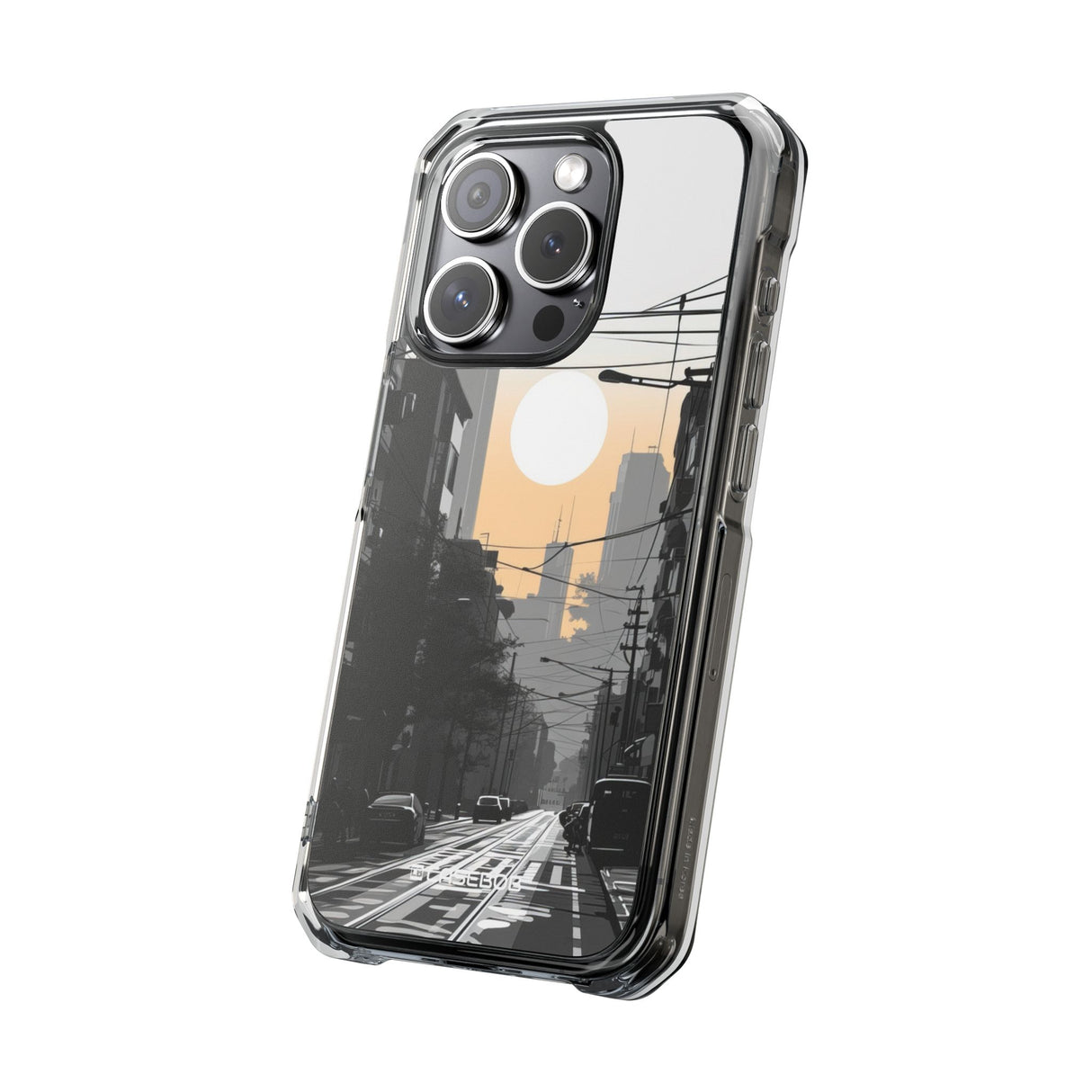 Urban Serenity Glow - Phone Case for iPhone (Clear Impact - Magnetic)