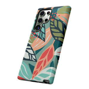 Mixed Tropical Leaf - Protective Phone Case