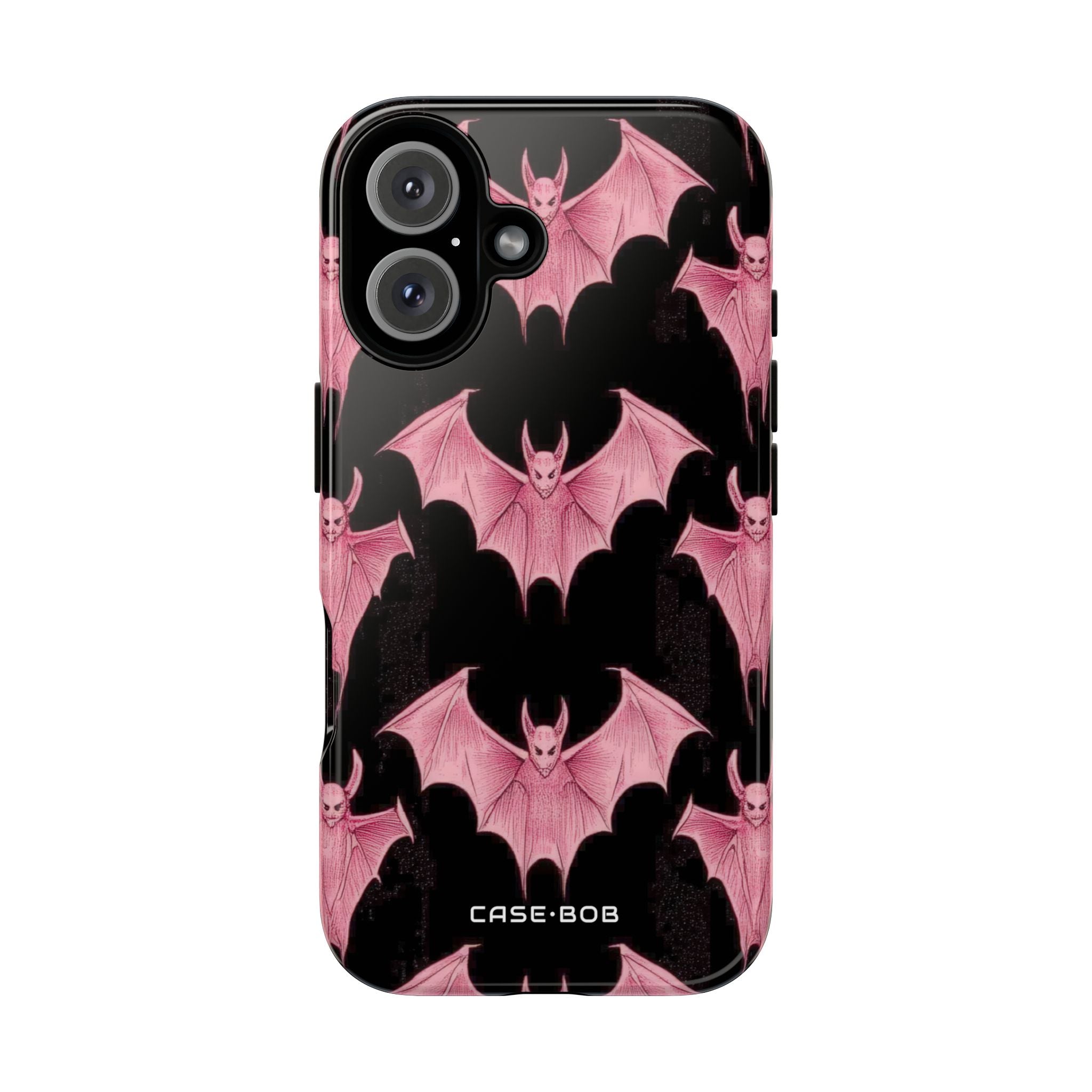 Pink Batwave iPhone 16 Plus Case - Tough