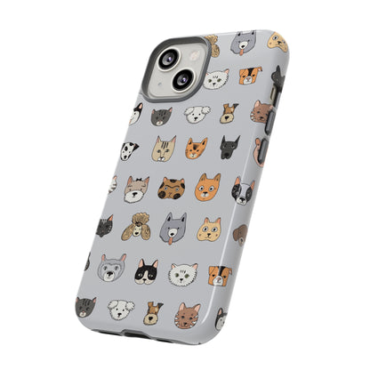 Cats n Dogs Pattern iPhone Case (Protective) Phone Case