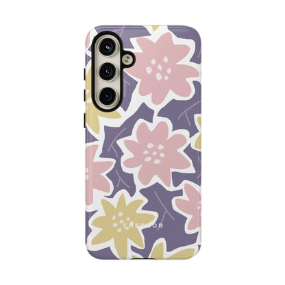 Purple Happy Flower - Protective Phone Case