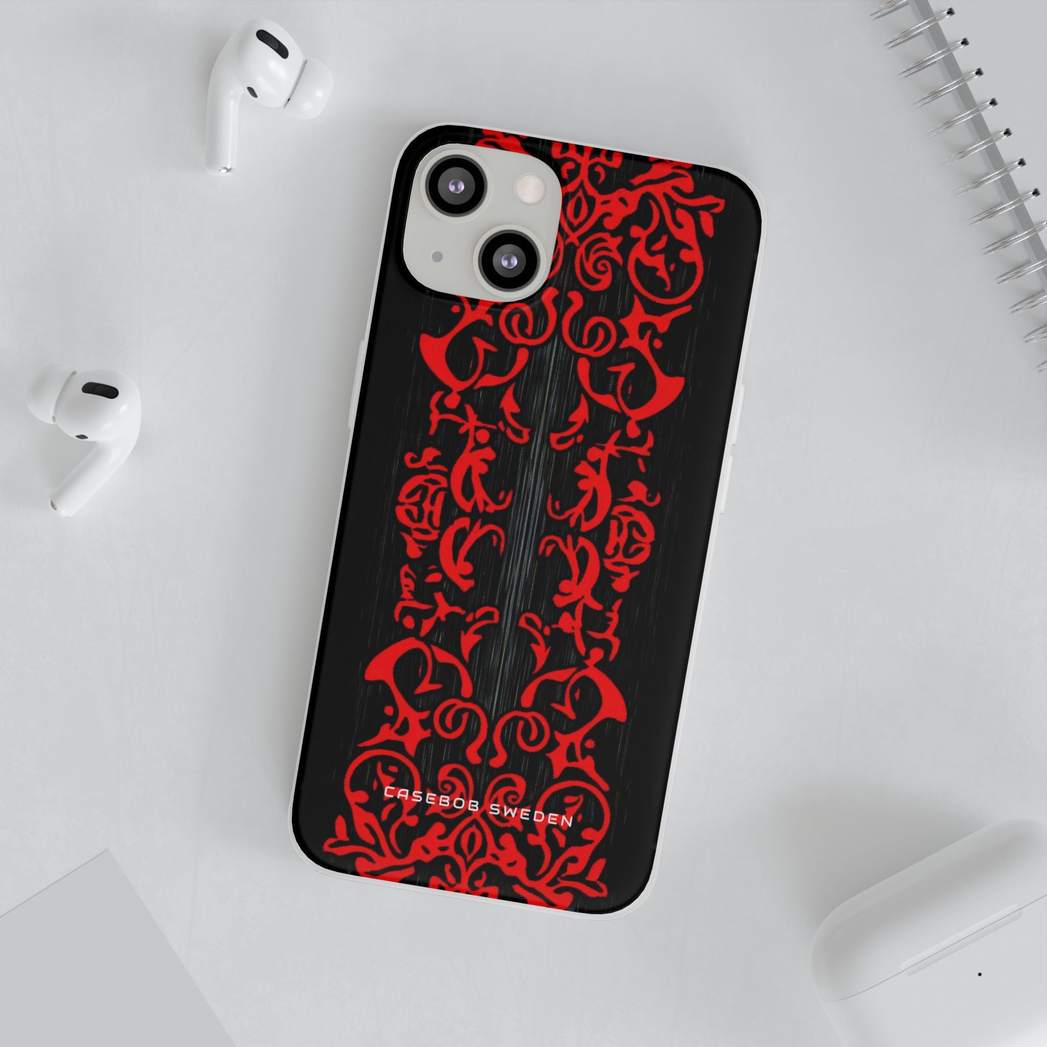 Gothic Crimson Symmetry iPhone 13 - Flexi Phone Case