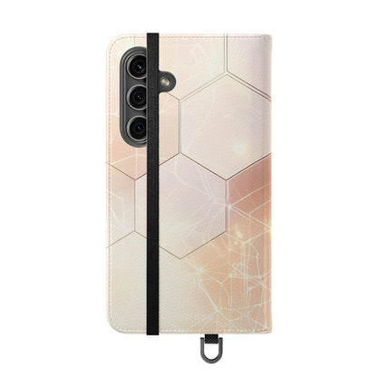 Hexagon Glow - Samsung S24 Case - Wallet