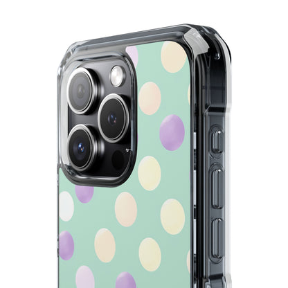 Pastel Polka Dots - Clear Impact iPhone 15 Phone Case