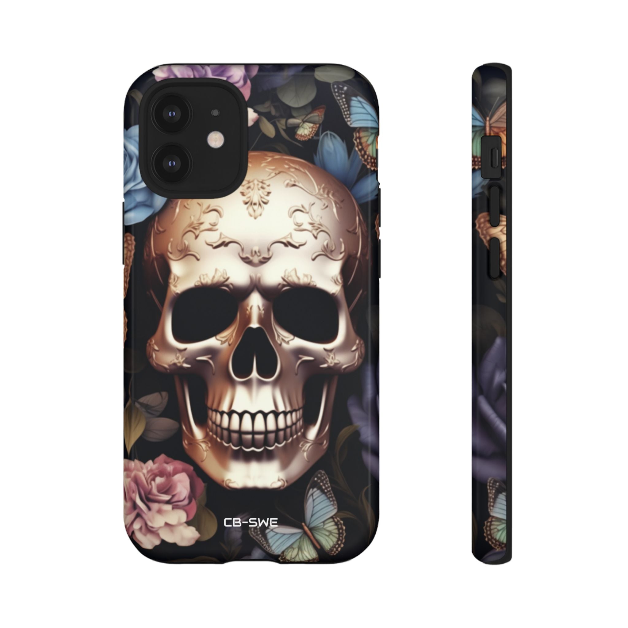 Skull Among Blossoms - iPhone Case