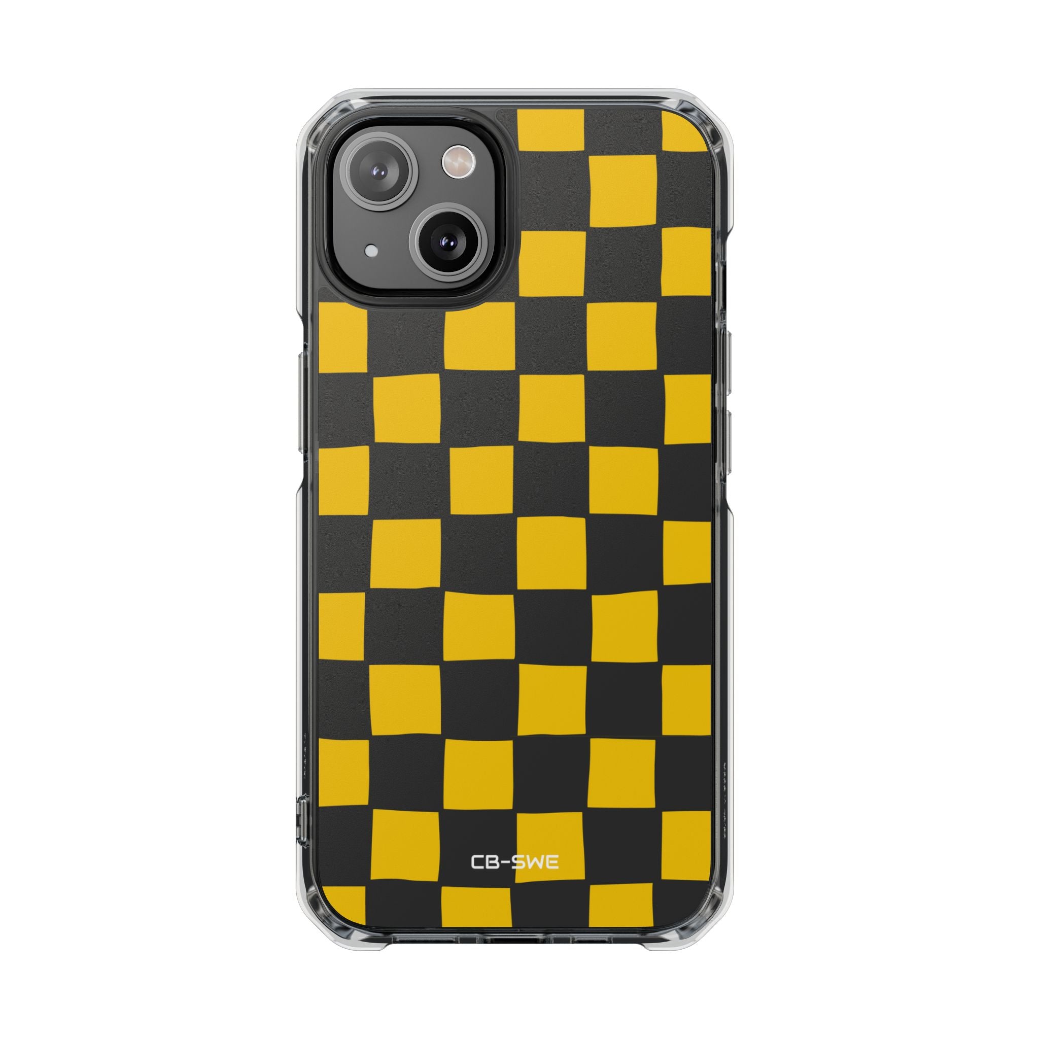 Yellow Squares Dance iPhone Case - Impact