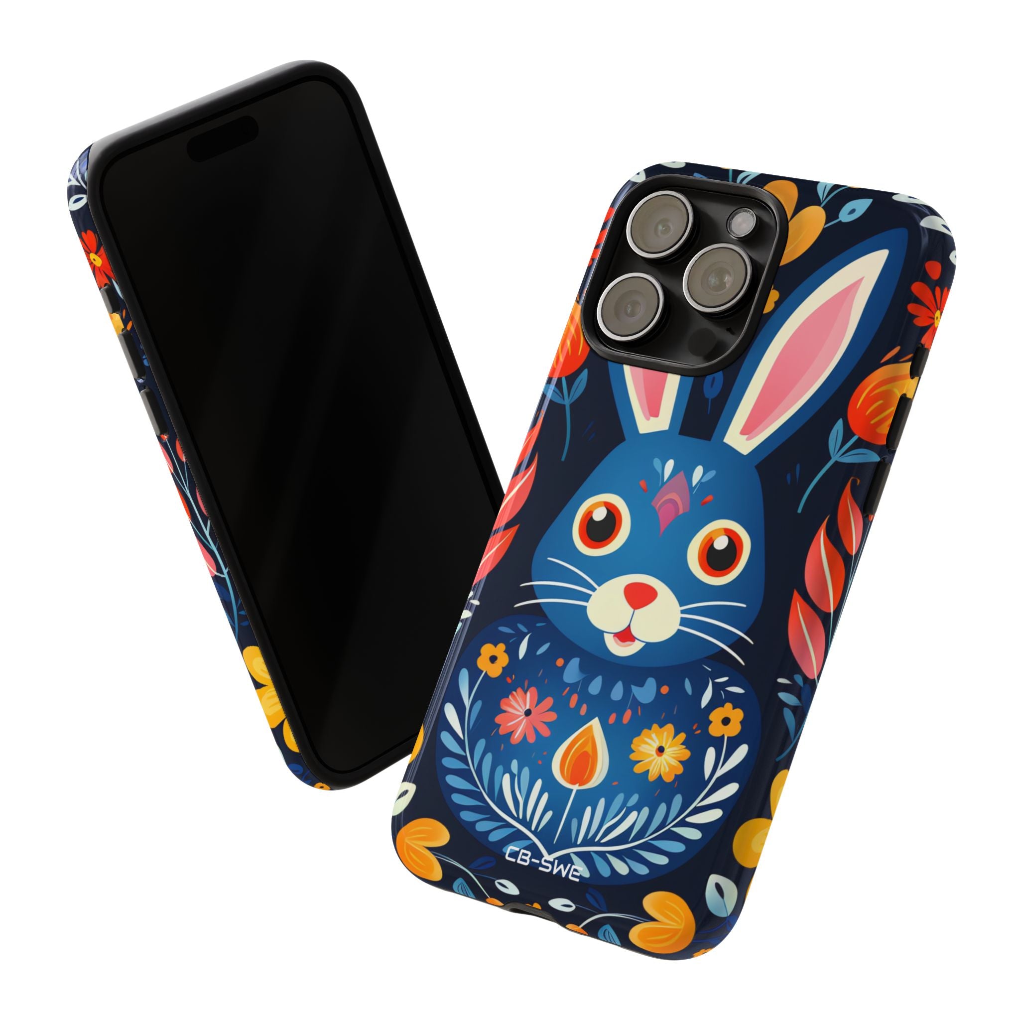 Bunny Jumps Joyfully - iPhone Case