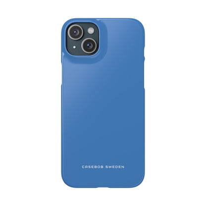 Dodger Blue iPhone 15 - Slim Phone Case