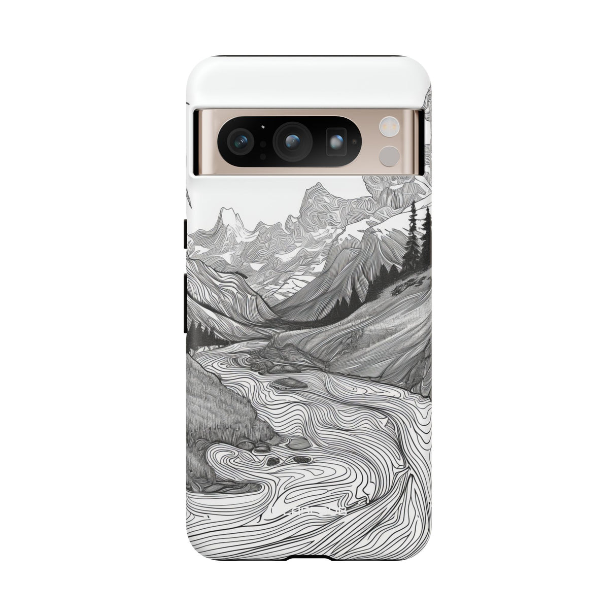 Monochrome Serenity | Protective Phone Case for Google Pixel