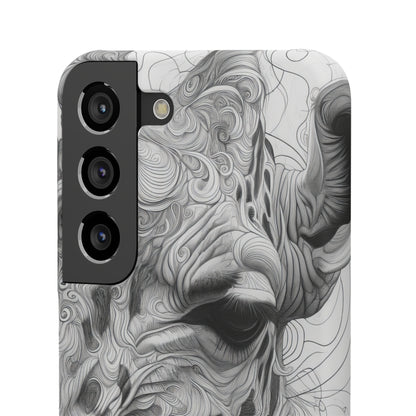 Monochrome Giraffe | Slim Phone Case for Samsung