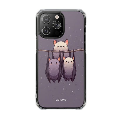 Bats Hang Playfully iPhone Case - Impact
