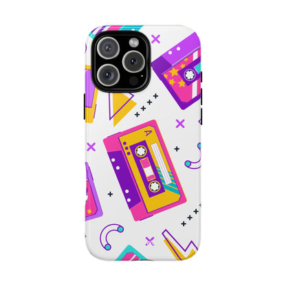 Retro Cassette Chaos - iPhone Case