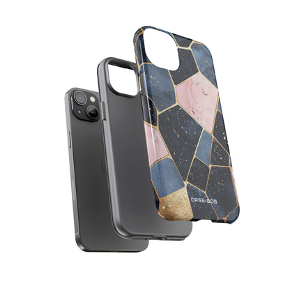 Golden Mosaic iPhone 14 Plus Case - Tough