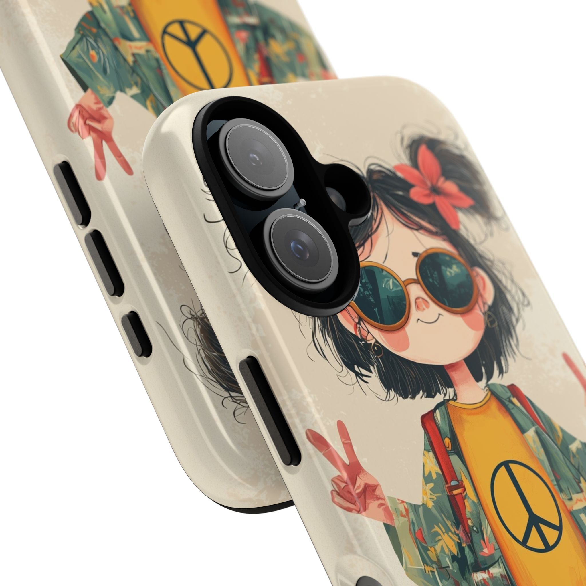 Peace Pigtails iPhone 16 Pro Case - Tough