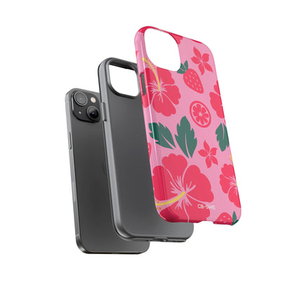 Tropical Hibiscus Harmony - iPhone Case