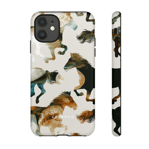 Tie Dye Horses - Protective Phone Case