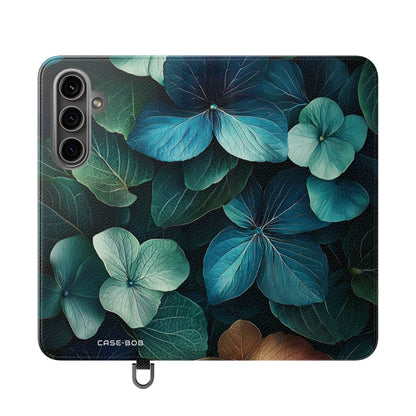 Teal Bloom - Samsung S24 Plus Case - Wallet