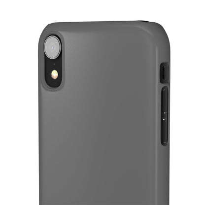 Dim Gray  iPhone X - Slim Phone Case