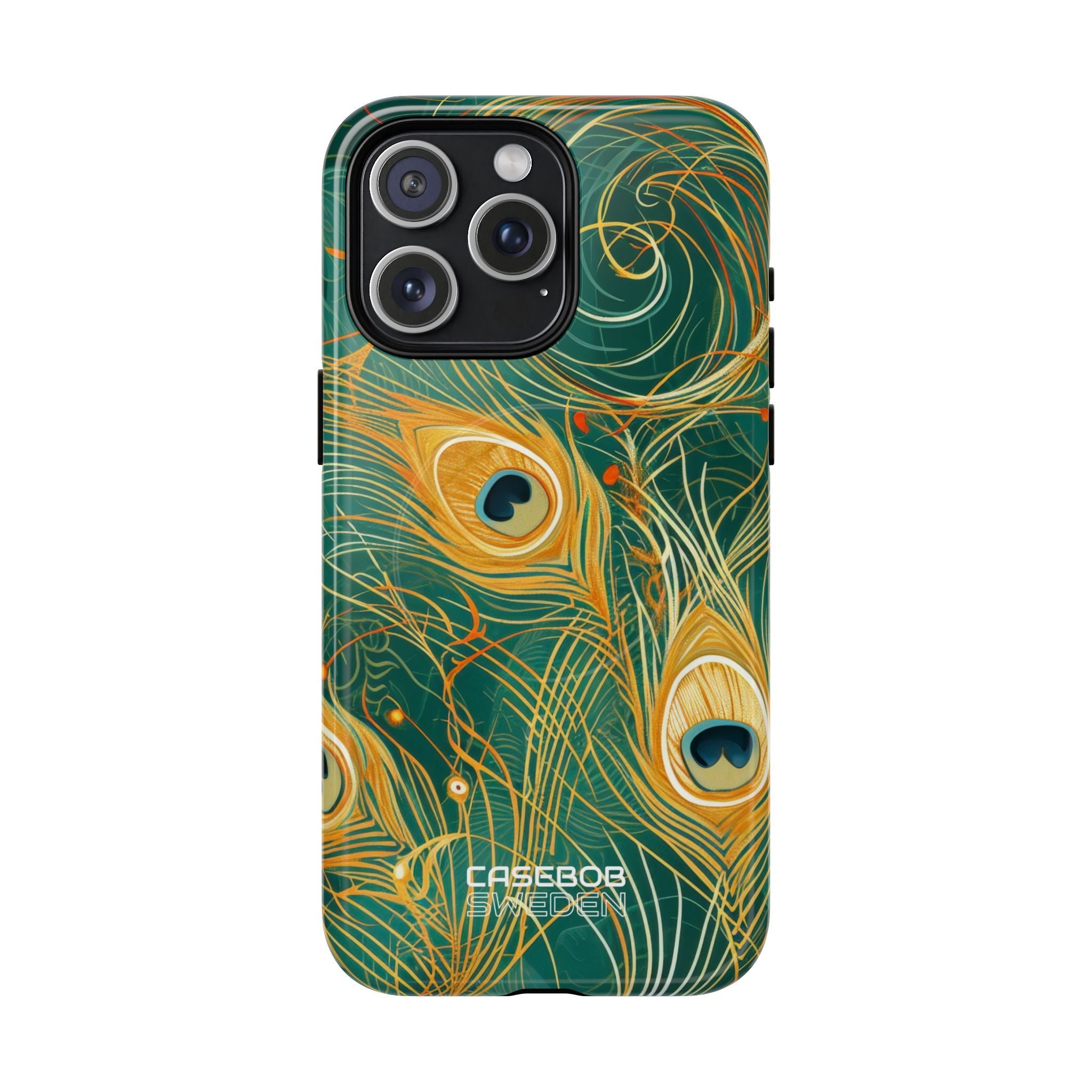 Vibrant Peacock Whirl iPhone 15 - Tough+