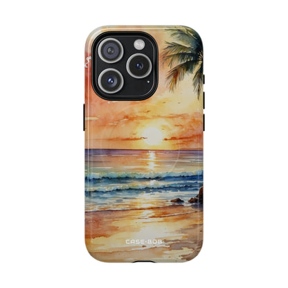 Sunset Palm iPhone 15 Pro Case - Tough+
