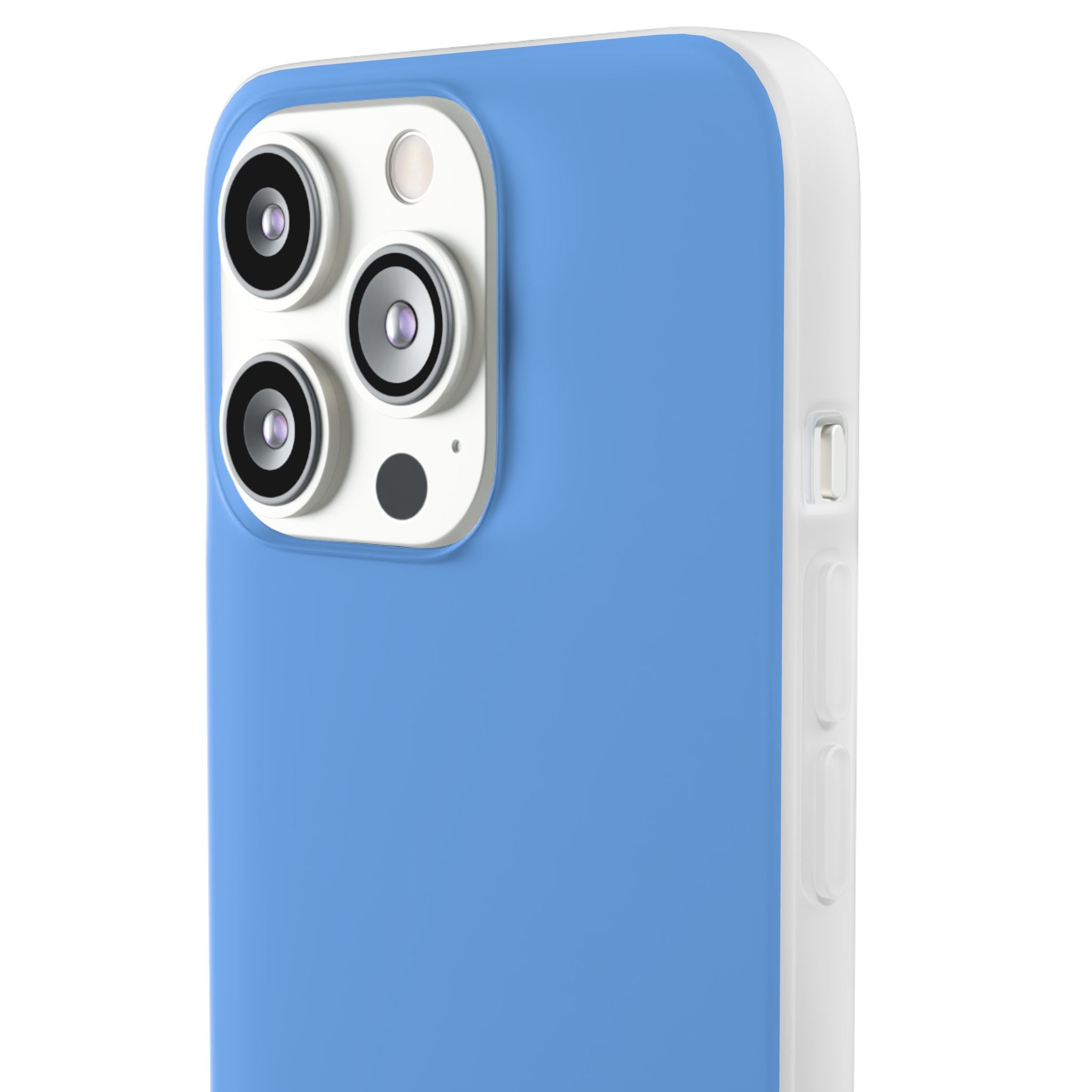 French Sky Blue | Handyhülle für iPhone (Flexible Hülle) 